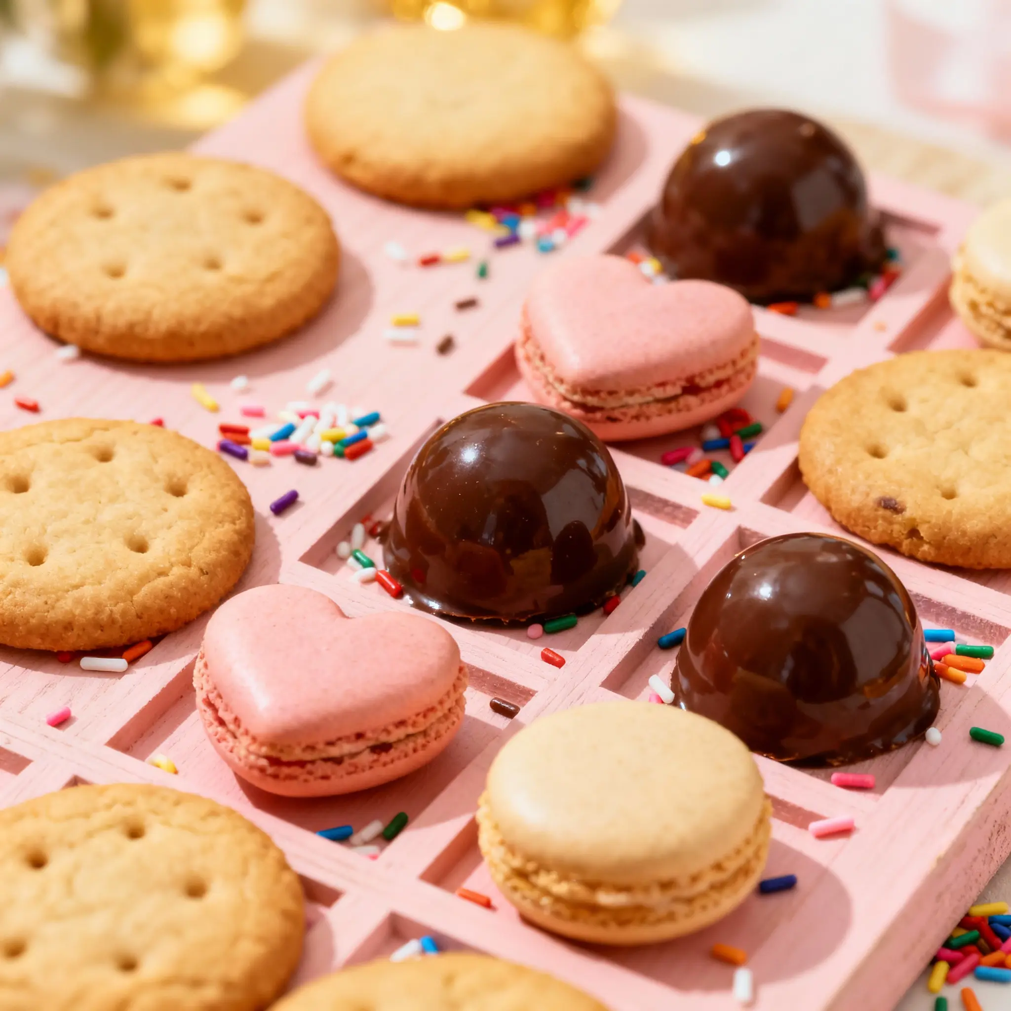 Gift hamper with lokum and nougat prepared as a wedding dessert board