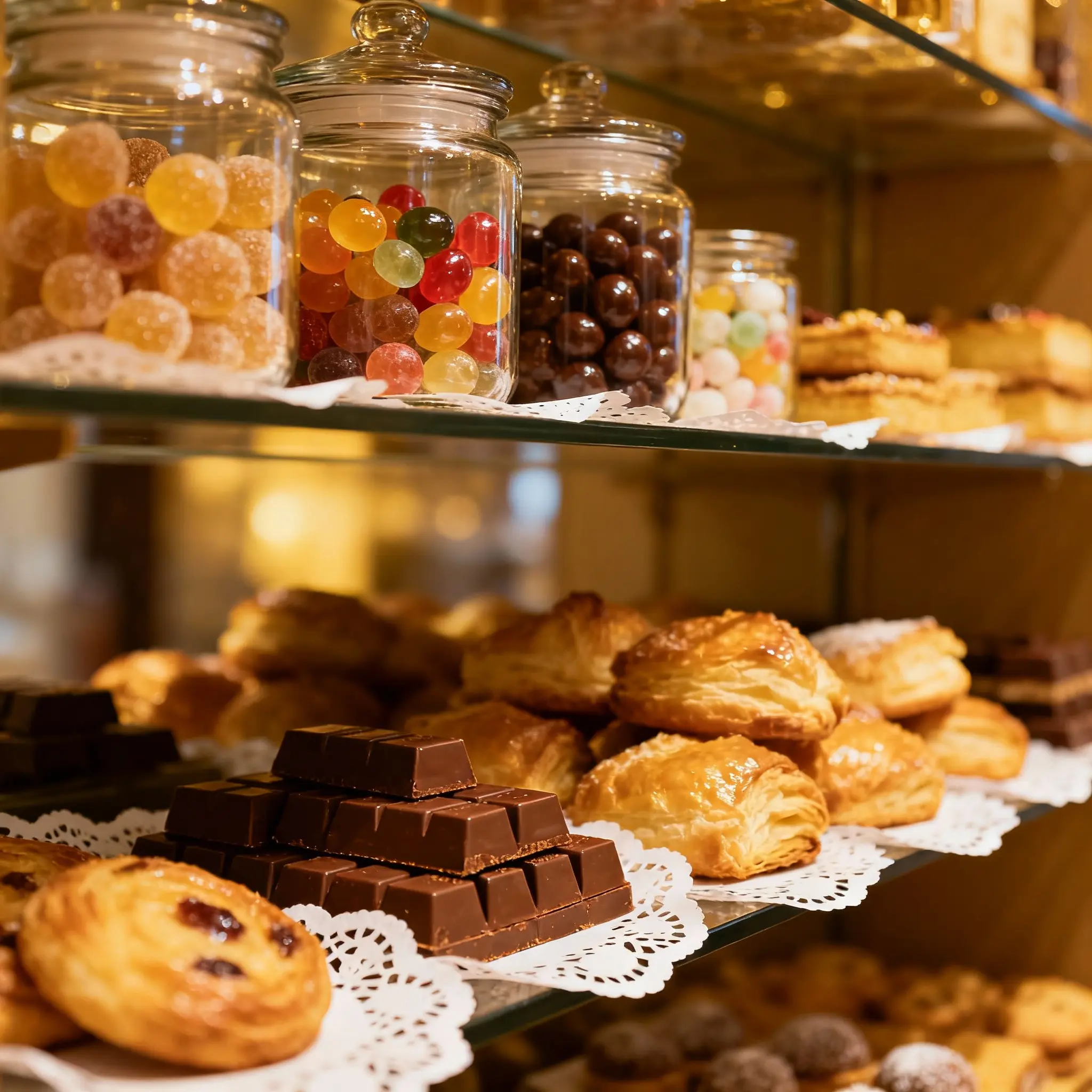 Saffron lokum cubes with pistachios