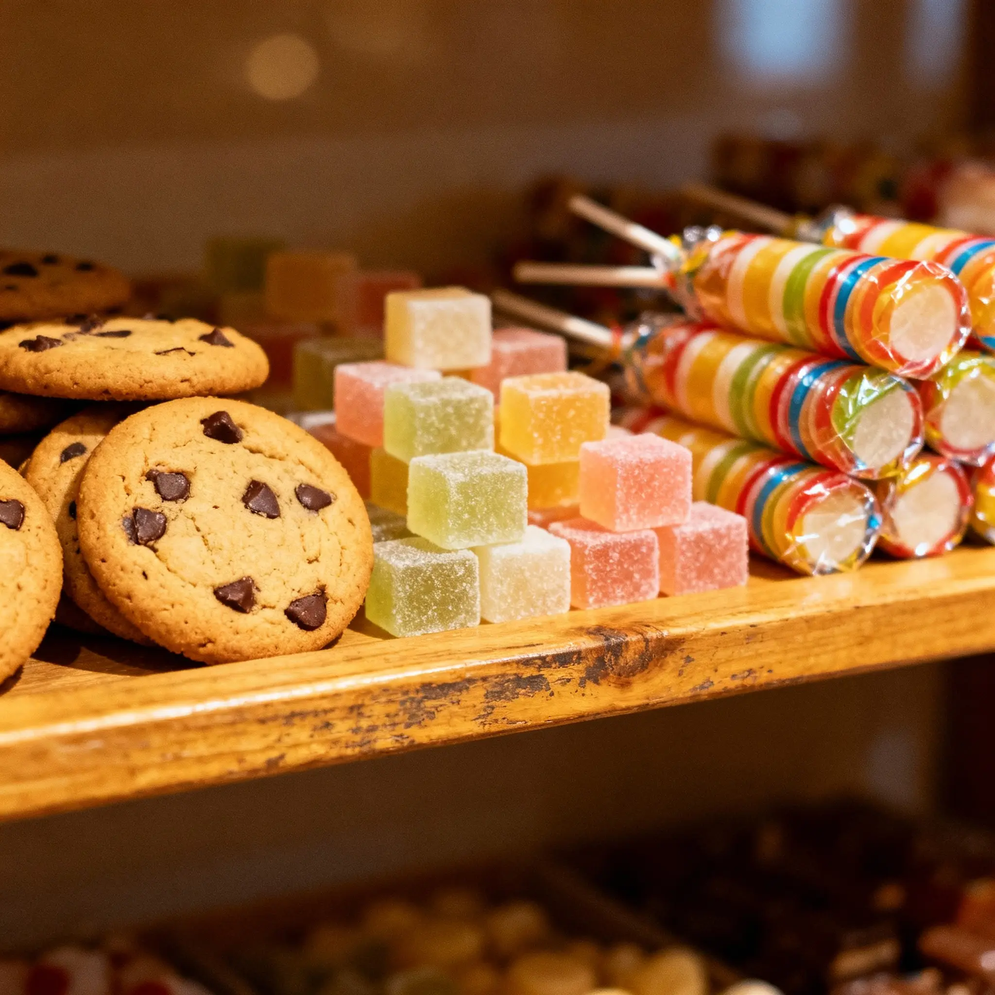Spices and tea laid out on table